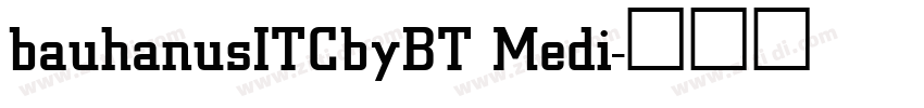 bauhanusITCbyBT Medi字体转换